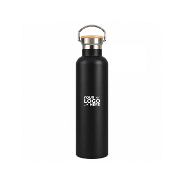 25 oz Stainless Steel Vacuum Insulated Water Bottle with Carry Handle, Custom Logo